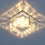 7276 хром / прозрачный (CH/Clear) — Встраиваемый потолочный светильник