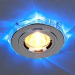 2020/2 SL/LED/BL (хром / синий) — Точечный светильник со светодиодной подсветкой