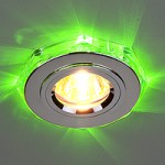 2020/2 SL/LED/GR (хром / зеленый) — Точечный светильник со светодиодами