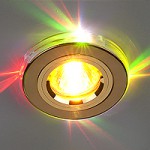 2060/2 GD/7-LED (золото / мультиколор) — Встраиваемый потолочный светильник со светодиодами