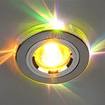 2060/2 SL/7-LED (хром / мультиколор) — Потолочный встраиваемый светильник для натяжного, реечного и гипсокартонного потолка