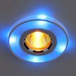 2070/2 SL/BL/LED (хром / синий) — Точечный светильник со светодиодами