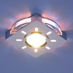 Встраиваемый светильник со светодиодами 1051 хром / белая подсветка (CH/WH/Led)