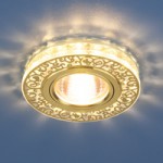 6034 MR16 GD/CL золото/прозрачный — Точечный светодиодный светильник с хрусталем