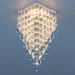 2010 хром/прозрачный/голубой (СH/Clear/BL) — Встраиваемый потолочный светильник