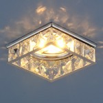 7274 хром / прозрачный (CH/Clear) — Встраиваемый потолочный светильник