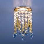 2012 золото/прозрачный/голубой (FGD/Сlear/BL) — Встраиваемый потолочный светильник