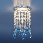 2012 хром/прозрачный/голубой (CH/Сlear/BL) — Встраиваемый потолочный светильник