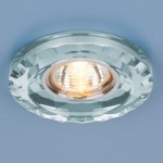 8809 MR16 SL серебро — Точечный светильник со стеклом