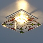 7268 хром (CH) — Встраиваемый точечный светильник со стеклом