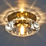 8016 G4 GD/WH (золото / прозрачный) — Точечный светильник