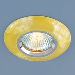 6061 желтый (Yellow/ripple) — Точечный светильник из искусственного камня