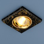 2080 BK/GD (черный/золото) — Квадратный точечный светильник